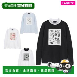 Callaway 女士正面印花长袖立领衬衫 C25233203 高尔夫服装 [2025