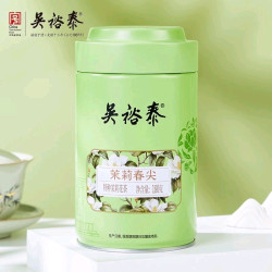 吴裕泰 茉莉花茶春尖180g 七窨浓香型茶叶送礼