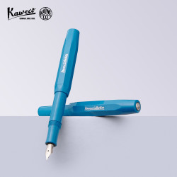 Kaweco 德国进口 钢笔 卡维克 Collection系列 钢笔 收藏家系列 签名练字手帐礼盒装 奇幻蓝 F尖 0.7mm