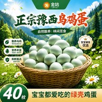 金咕 正宗农家乌鸡蛋绿壳乌鸡蛋青皮鸡蛋新鲜土鸡蛋生鲜无抗无激素鸡蛋