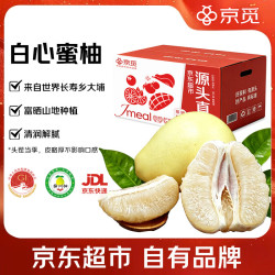 京觅 梅州大埔蜜柚4粒 净重7.5-8斤+ 白心柚子新鲜水果 中秋送礼