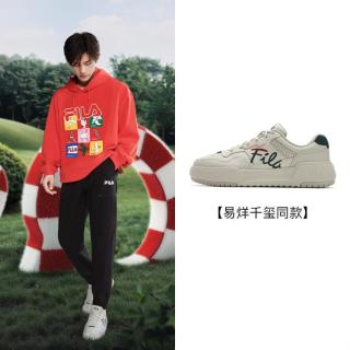 FILA 男鞋时尚简约休闲鞋男士低帮舒适复古板鞋