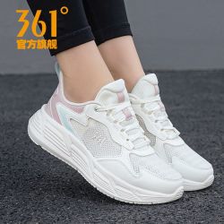 361° 运动鞋女鞋2026休闲新款夏季轻便网面透气软底官方旗舰跑步鞋
