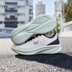 361° 361度男鞋运动鞋锋叶5春季新品网面透气跑步鞋子缓震轻便休闲鞋男