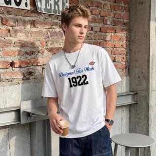 Dickies 纯棉T恤男夏季圆领套头日常简约短袖印花设计青年舒适打底上衣