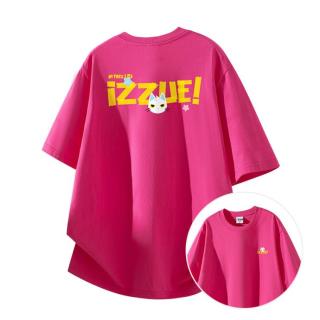 I.T izzue夏季短袖男女纯棉重磅T恤情侣设计感印花logo上衣