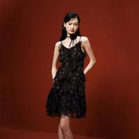 VERO MODA 【荷叶边系带玫瑰】碎花吊带裙连衣裙 26秋