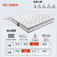 伊丽丝 床垫官方旗舰店乳胶床垫夏季家用席梦思恒温透气床垫 冠军