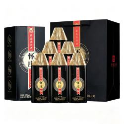 怀庄 1983六六大顺 贵州酱香型53度白酒 500mL 6瓶 礼盒装