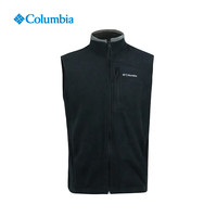 Columbia 商场同款抓绒马甲男25秋冬新款户外保暖舒适抓绒衣 黑色 L