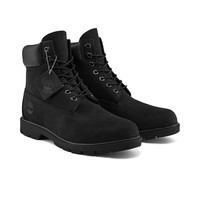 Timberland 官方踢不烂男鞋马丁靴户外黑色牛皮防水|19039