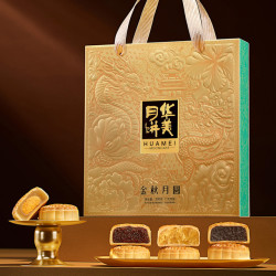 华美 月饼礼盒装6饼6味300g