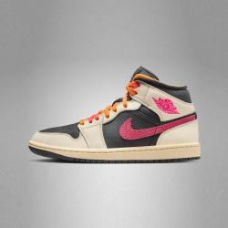 AIR JORDAN Jordan AIR JORDAN 1 MID SE EDG 抗扭耐磨 女子篮球鞋