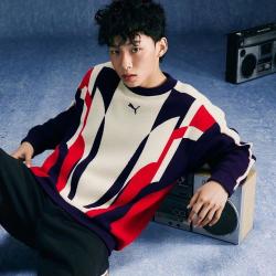 PUMA 男装女装T7运动服休闲针织衫