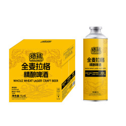 酒鲸 全麦拉格 精酿啤酒 1L*6罐