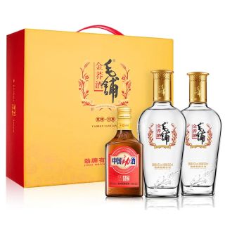今日必买：毛铺 金荞酒 42%vol 荞香型白酒 500ml*2瓶 礼盒装+中国劲酒 42%vol 125ml