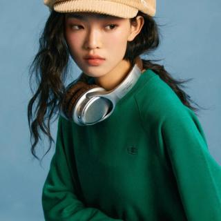 Champion 春夏圆领套头卫衣男女同款运动潮流休闲纯色舒适百搭