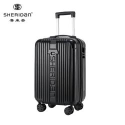 SHERIDAN 行李箱 商务差旅拉杆箱 多用途行李箱 登机密码箱 20寸 黑色 SHX806