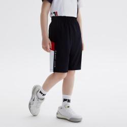 FILA 男中大童（130-170）裤子男童基础针织五分裤