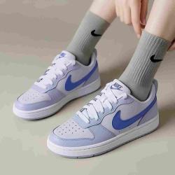 NIKE COURT BOROUGH (GS)柔软轻便低帮儿童中大童休闲鞋