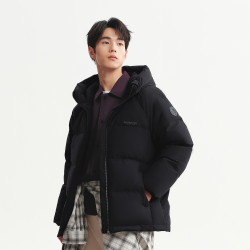波司登 男士短款加厚连帽羽绒服
