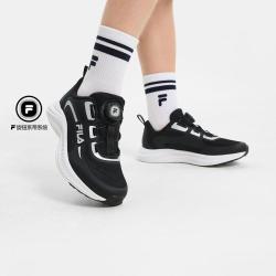 FILA 男中大童（33-40）童鞋男童旋钮扣低帮透气跑步鞋
