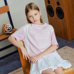 FILA 儿童（105-175）短袖T恤男童女童休闲上衣