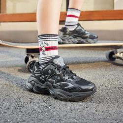 FILA 男中大童（36-42）儿童舒适透气运动复古跑鞋