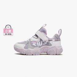 FILA 女小童（26-32）日常跑步鞋女童舒适魔术贴复古跑鞋