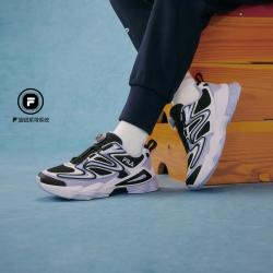 FILA 女中大童（33-41）复古跑鞋女童轻便透气运动鞋