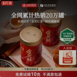 川红 店非遗工夫特级红茶金85浓香型250g茶礼赠手提袋