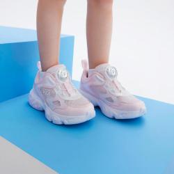 FILA 女小童（28-32）儿童旋钮扣舒适透气轻便复古跑鞋