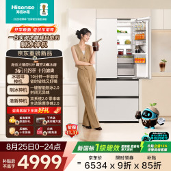 海信 大薄荷Pro系列 BCD-509E7SFZSD 风冷法式门冰箱 509L 星陨白