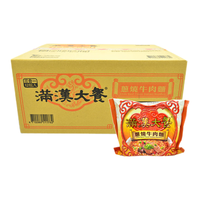 滿漢大餐 葱烧牛肉面 187g*12包 袋装方便面