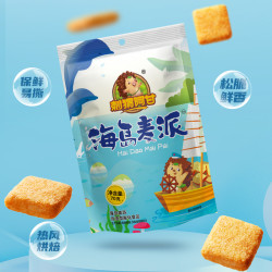 刺猬阿甘 海岛麦派70g*3包 休闲酥脆食品 办公室烘焙小零食