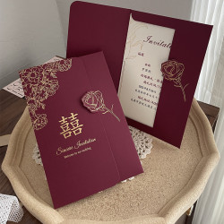 新婚请帖结婚专用邀请函请柬婚礼喜帖2026新款定制打印高级感纸质