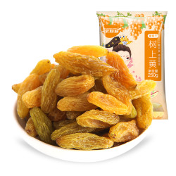 一果倾城 新货吐鲁番树上黄葡萄干2斤颗粒饱满自然风干无籽