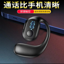 新款无线蓝牙耳机数显挂耳式单耳大电量超长待机续航不入耳式左耳