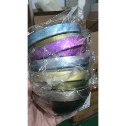 瑕疵彩色白金碗饭碗高级感高档纯钛高颜值家用餐具（容量450ml）