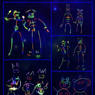 七彩荧光棒儿童玩具魔法棒夜光棒手环发光创意玩具夜光玩具