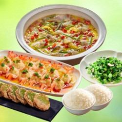 外婆家 酸菜黑鱼双人餐