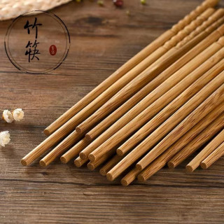 洁思奥 花瓶竹节筷家用防霉抗菌无漆无蜡防滑高档厨筷