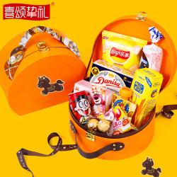 喜颂挚礼 喜饼宝宝诞生儿童生日伴手礼满月礼盒喜蛋百日宴十周岁礼