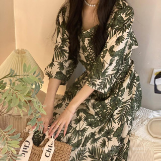 沙滩裙女夏季仙气长裙波西米亚民族风裙子超仙三亚海边度假连衣裙