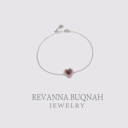REVANNA 沙特真爱心红石榴石设计款