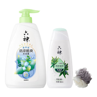 六神 三重薄荷清凉沐浴露750ml+420ml