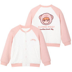 ibaby 太空科技恒温 小奶泡空气层 儿童外套加厚 花花猪仔