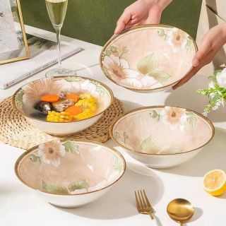 瓷县令 简约大海碗吃面喝汤家用大号汤碗陶瓷创意米饭碗