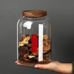 陈皮储存罐玻璃密封罐子保存专用食品级防潮茶叶罐装陈皮的收纳瓶
