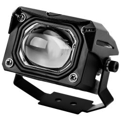 12v-80v黑色大灯大钢炮车灯大灯车用透镜车载射灯汽车照明防水